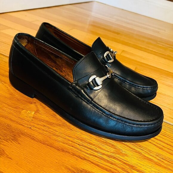 Allen Edmonds Horse Bit Loafers Shoes 11.5 Black Model Arezzo Rubber Soles main image 16